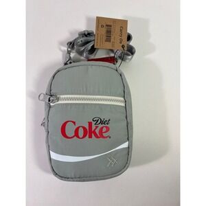 Thread Wallets x Diet Coke Carry On Crossbody Bag Grey Silver New